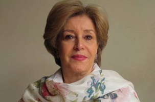 Mme Ahlam Akram, une célèbre militante arabe pour la paix.