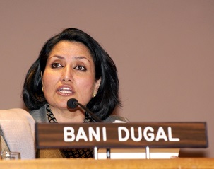 Bani Dugal, la principale représentante de la Communauté internationale bahá’íe auprès des Nations unies.
