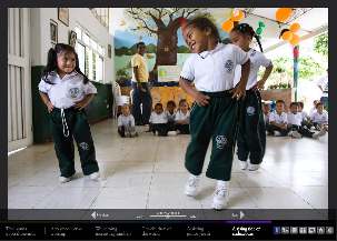 Cette photo d’enfants de Colombie fait partie de celles présentées sur le nouveau site web.