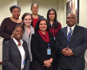 La délégation de la Communauté internationale bahá’íe à la 57e Commission de la condition de la femme des Nations unies.