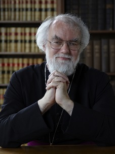 M. Rowan Williams, ancien archevêque de Canterbury. En tant qu’archevêque de Canterbury, M. Williams était l’évêque le plus important de la Communion anglicane internationale. Il a qualifié le présent de l’ayatollah Tehrani aux bahá’ís d’acte « d’une portée considérable ». (Photo de courtoisie du collège Magdalena)