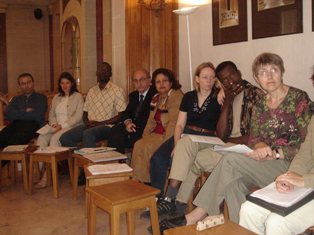 Séance de travail en grand groupe