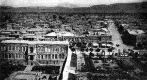 La ville de Tabríz  où le Báb fut exécuté le 9 juillet 1850
