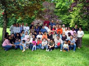 Le groupe des participants au week-end pour tous. Languimberg, Lorraine