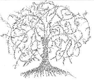 La joie. Dessin de Fereydoun Badkoube