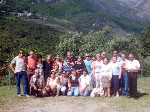 Quelques participants à l'école de printemps en Corse
