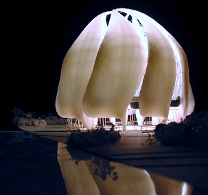 « Le Temple de Lumière » en construction près de Santiago du Chili a déjà reçu un prix d’architecture très convoité : une mention du magazine Architect dans son concours annuel Architecture Progressive.