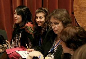 La conférence s’est tenue à la Maison du cinéma, l’endroit où, dans les années 90, Amatu’l-Bahá Rúhhíyyih Khánum s’est adressé aux bahá’ís d’Ukraine.