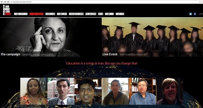 Le site de la campagne Education is Not a Crime (L’Éducation n’est pas un crime) contient des déclarations de soutien d’Iraniens éminents et de militants des droits de l’homme, ainsi que des vidéos mises en ligne par des personnes du monde entier.