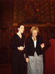 Catherine Legein et l'Echevine Chantal Noël