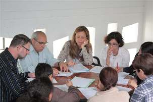 …entrecoupées de travail en ateliers...