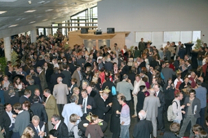 La réception qui a suivie la cérémonie d’ouverture de la Rentrée académique de l’Université de Liège.
