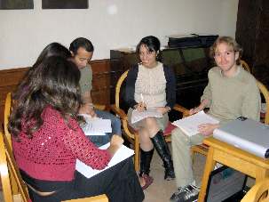 Travail en groupe lors de la formation parisienne