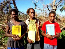 Les jeunes de Tanna ont fait le nécessaire pour que l’éducation des jeunes générations se poursuive sans relâche après le cyclone