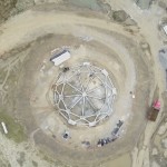 À Agua Azul, dans la région du Norte del Cauca en Colombie, les travaux de construction du temple sont bien avancés.