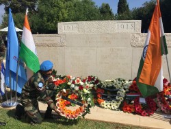 Le 25 septembre de cette année, une commémoration a eu lieu au Haifa Indian War Cemetery (cimetière de guerre indien à Haïfa) pour rendre hommage aux soldats qui y perdirent la vie.