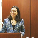 Laura Elena Flores Herrera, représentante permanente du Panama auprès des Nations unies, prend la parole à New York lors de la célébration de la CIB.