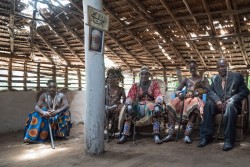 Chefs du village de Ditalala, République démocratique du Congo