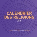 La couverture de la 6e édition du calendrier interreligieux de Strasbourg reprend la rosace formée par les symboles des 8 religions du calendrier.