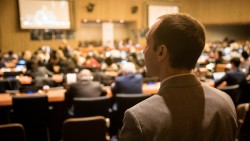 Daniel Perell, représentant de la CIB à la 56e Commission pour le développement social. Il est président du Comité des ONG pour le développement social.