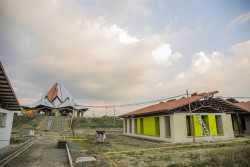 Des progrès importants ont été réalisés ces dernières semaines dans la construction de l’édifice central du temple et de ses bâtiments annexes.