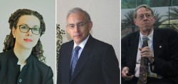 (De gauche à droite) Maja Groff, Augusto Lopez-Claros et Arthur Dahl sont les auteurs d’une proposition primée visant à remodeler les structures de gouvernance mondiale. 