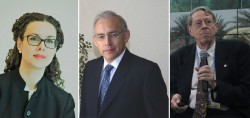 (De gauche à droite) Maja Groff, Augusto Lopez-Claros et Arthur Dahl sont les auteurs d’une proposition primée visant à remodeler les structures de gouvernance mondiale.
