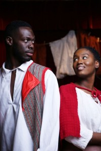 Une scène de la comédie musicale montre la séparation forcée de Henry Brown avec sa femme enceinte Nancy et leurs trois enfants.