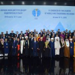 Les délégués au 6e Congrès des dirigeants des religions mondiales et des religions traditionnelles réunis pour une photo de groupe. Le congrès, organisé par le président du Kazakhstan, Nursultan Nazarbayev, s’est tenu les 10 et 11 octobre à Astana, au Kazakhstan.