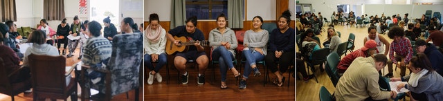 Photographies prises avant la crise sanitaire actuelle. Divers groupes de jeunes de Manurewa se sont engagés dans des activités éducatives bahá’íes visant à renforcer les capacités de servir la société.