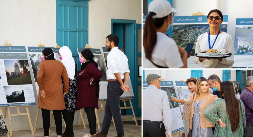 Les visiteurs de la maison de ‘Abdu’lláh Pasha ont pu voir une exposition sur la vie de ‘Abdu’l-Bahá et la construction de son mausolée à Acre.