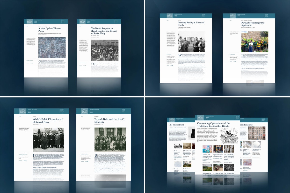De nouveaux essais honorant la vie de ‘Abdu’l-Bahá ont été publiés par la publication The Bahá’í World.
