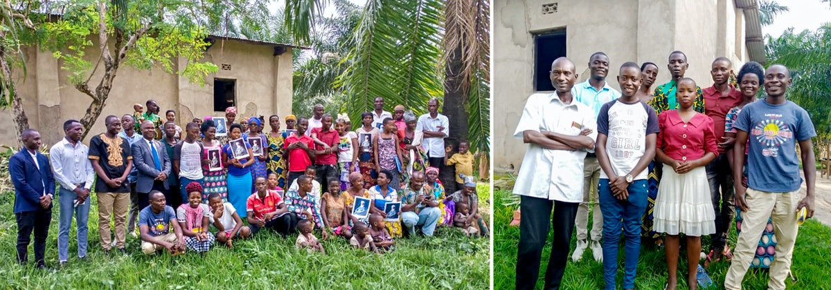 Les membres de l’Assemblée spirituelle locale bahá’íe de Gawazi, au Burundi (à gauche), faisaient partie des participants à un récent rassemblement dans ce pays.