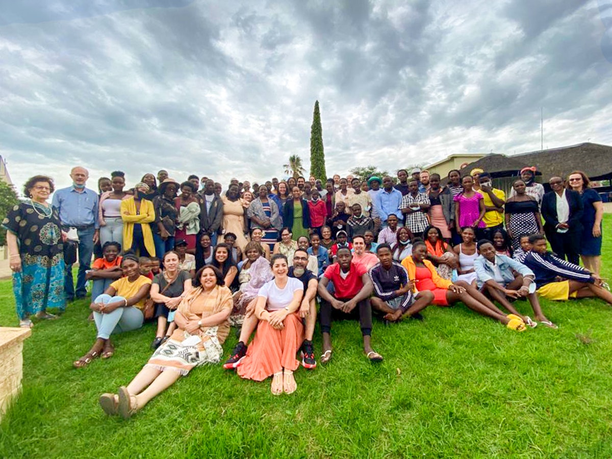 Groupe de participants à un récent rassemblement en Namibie.