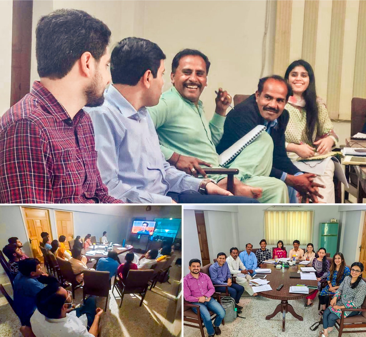 Participants à un autre rassemblement à Karachi, au Pakistan.