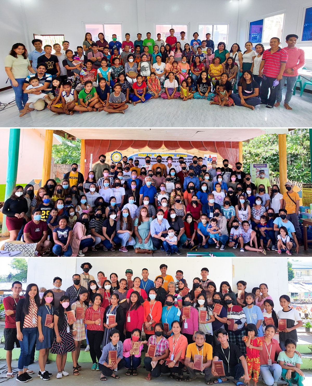 Rassemblement à Palawan, Midwest et Mindanao aux Philippines.