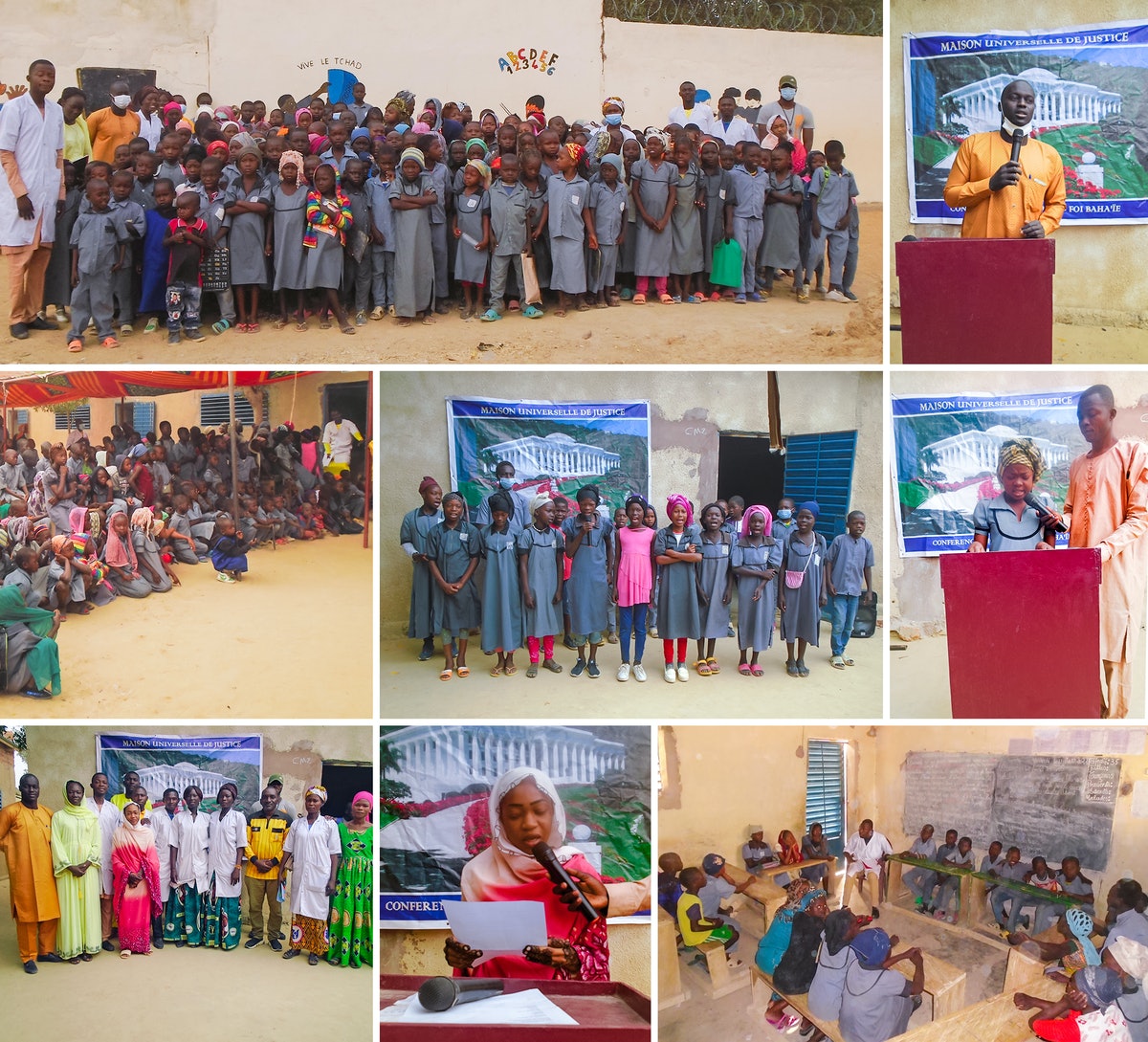 Conférence à l’école Mashiyyat au Tchad, au cours de laquelle les étudiants et les professeurs présents ont exploré les mêmes principes que ceux discutés dans les conférences du monde entier.