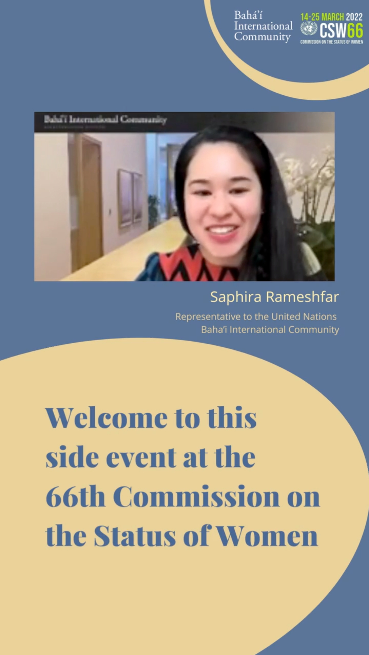 Consultez le compte Instagram (EN) de la Communauté internationale bahá’íe pour voir les publications liées au forum qui s’est récemment tenu pour explorer comment les femmes sont particulièrement bien placées pour influer sur les réponses à la crise climatique.