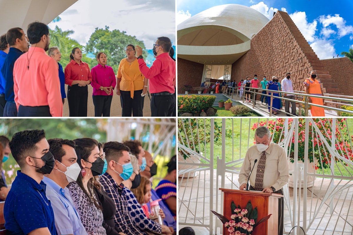 Scènes du 50e anniversaire de l’inauguration de la maison d’adoration bahá’íe à Panama City.