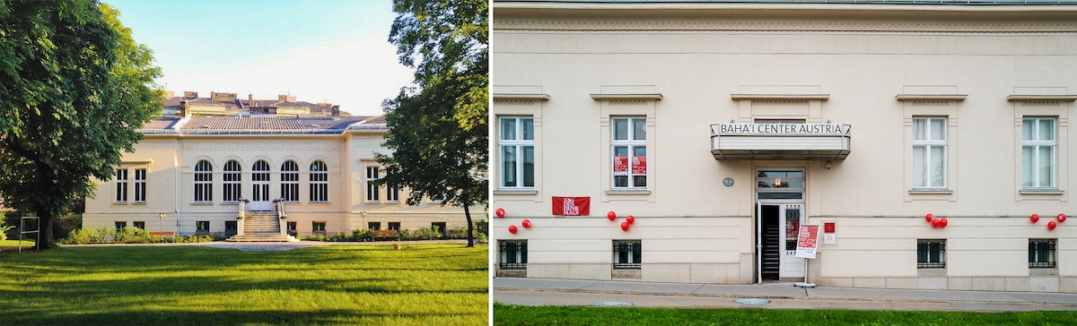 Vues du Centre national bahá’í autrichien, où une pièce de théâtre sur Táhirih a été jouée dans le cadre de l’initiative nationale des journées portes ouvertes du ministère de l’Art et de la culture.