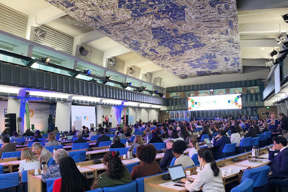 Séance de clôture du Forum mondial de l’alimentation 2022, qui s’est tenu au siège de la FAO à Rome, en Italie.