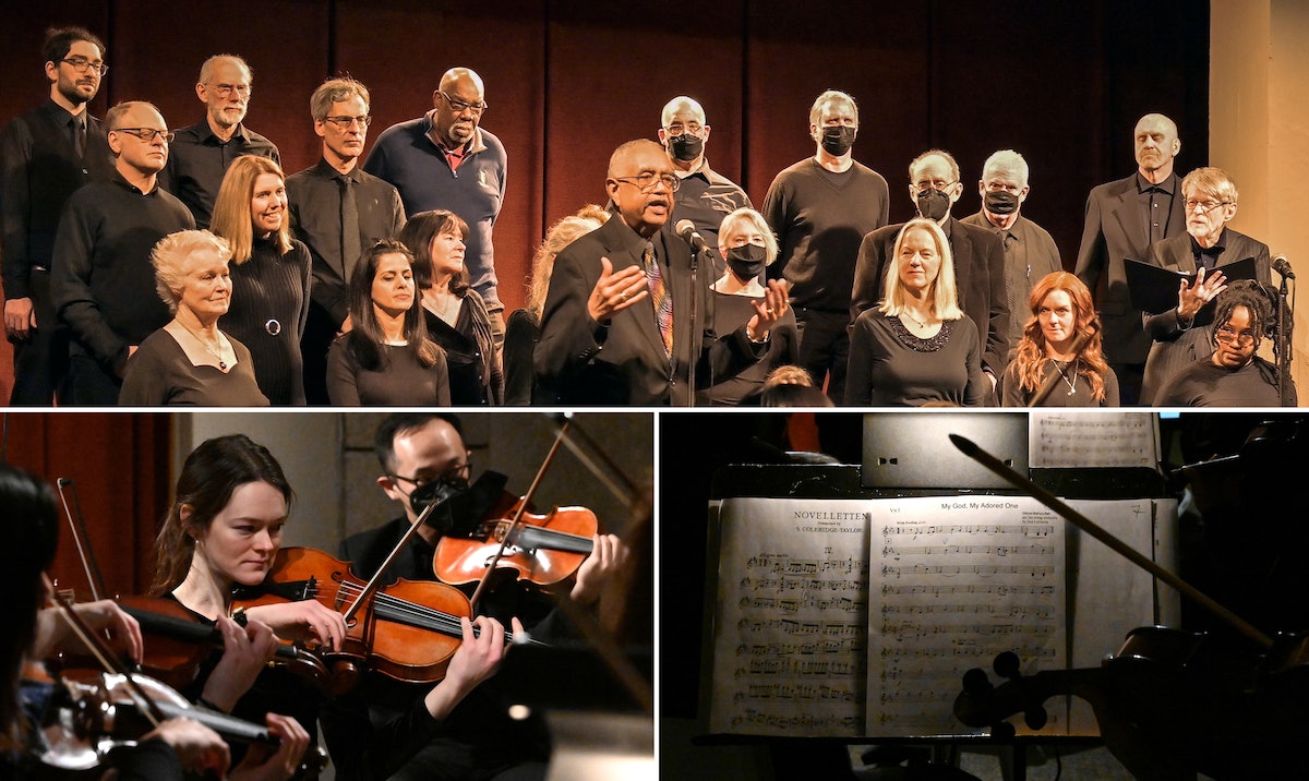 La célébration comprenait la diffusion en direct de musiques orchestrale et chorale sur l’unité dans la diversité, entre autres thèmes. (Crédit photo, deux images du bas : Karie Angell-Luc)