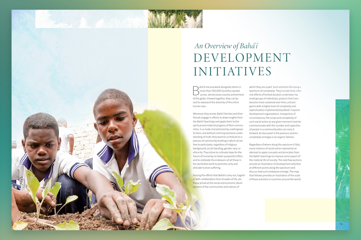 La nouvelle édition de Pour l’amélioration du monde explore le processus continu d’apprentissage et d’action de la communauté bahá’íe dans le domaine du développement social et économique.