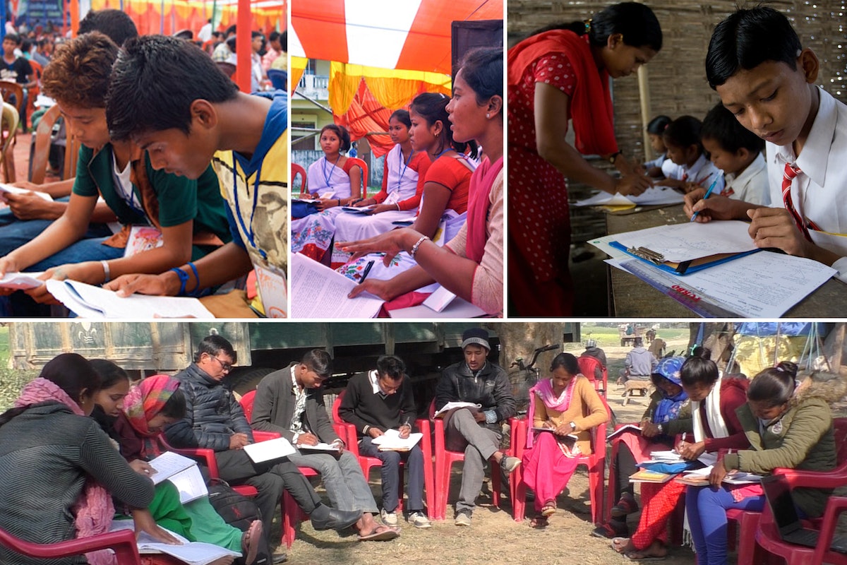Partout au Népal, des personnes participent à des activités éducatives visant à améliorer le bien-être spirituel, social et matériel de leurs communautés locales.