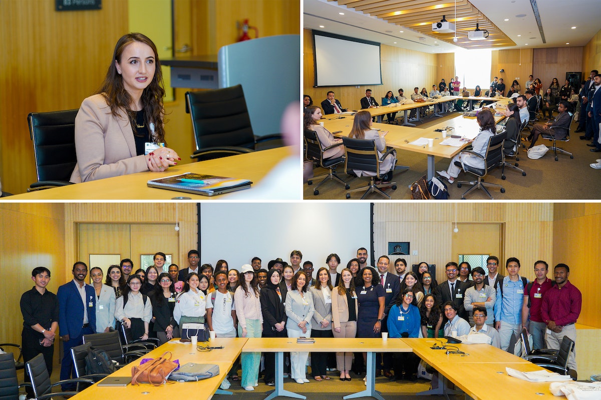 Cecilia Schirmeister, représentante du bureau du BIC à New York, a animé un sommet de la jeunesse à Abu Dhabi en préparation de la COP28, intitulé « Le rôle de la jeunesse dans la (ré)imagination et la (co)construction de communautés durables ».