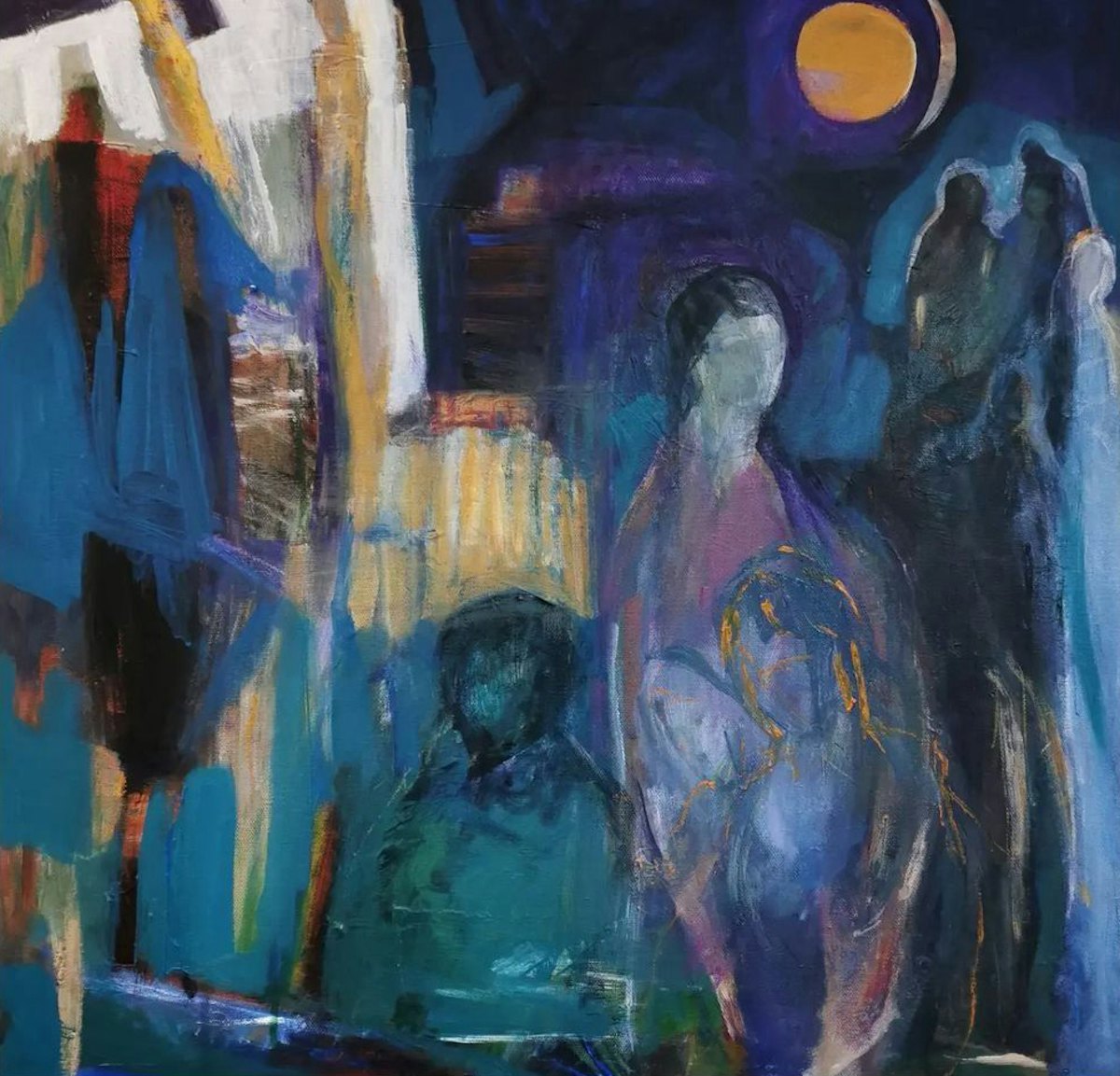 Tableau en hommage au courage des femmes de Chiraz.